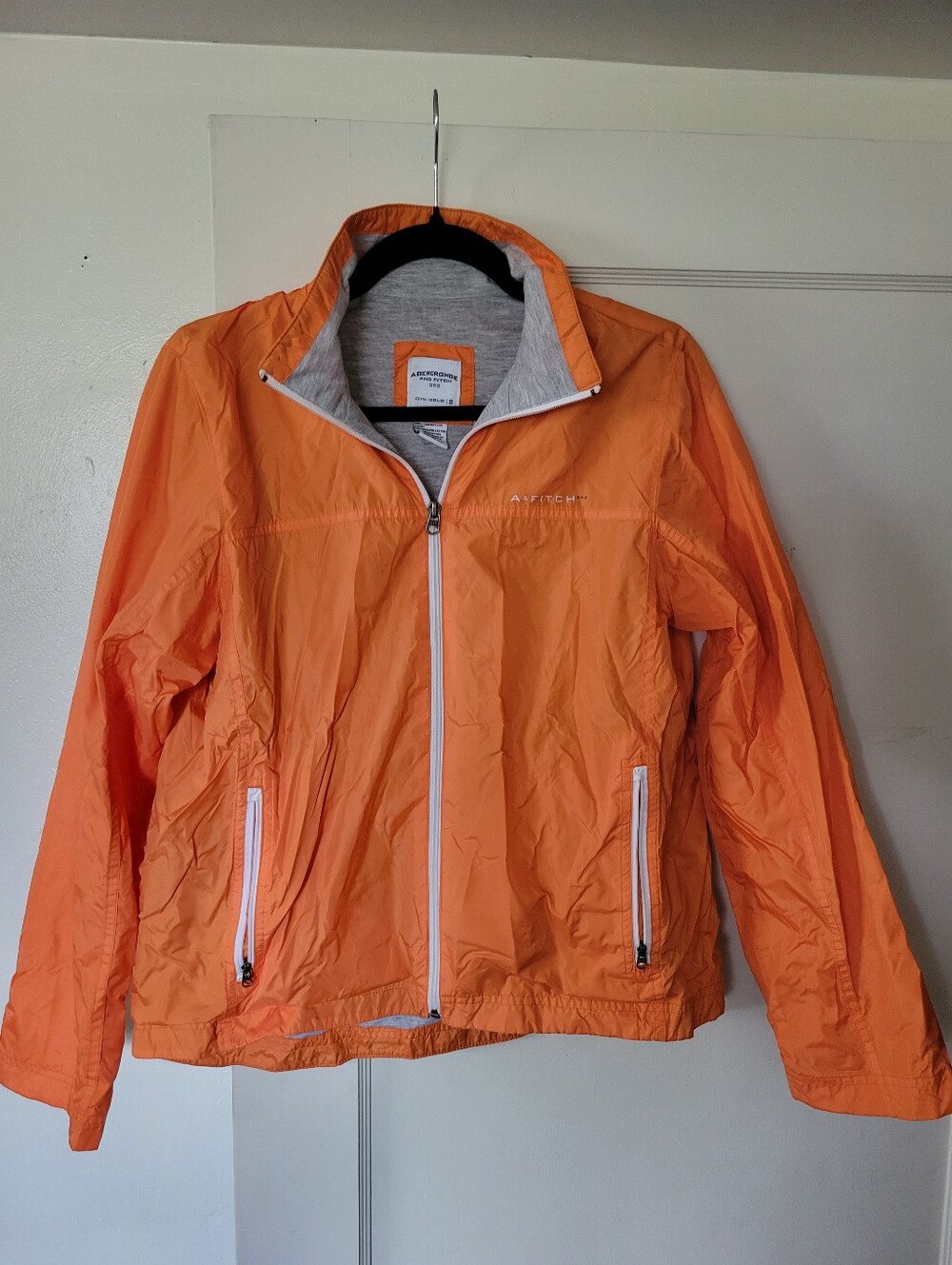 Orange Abercrombie Track Jacket